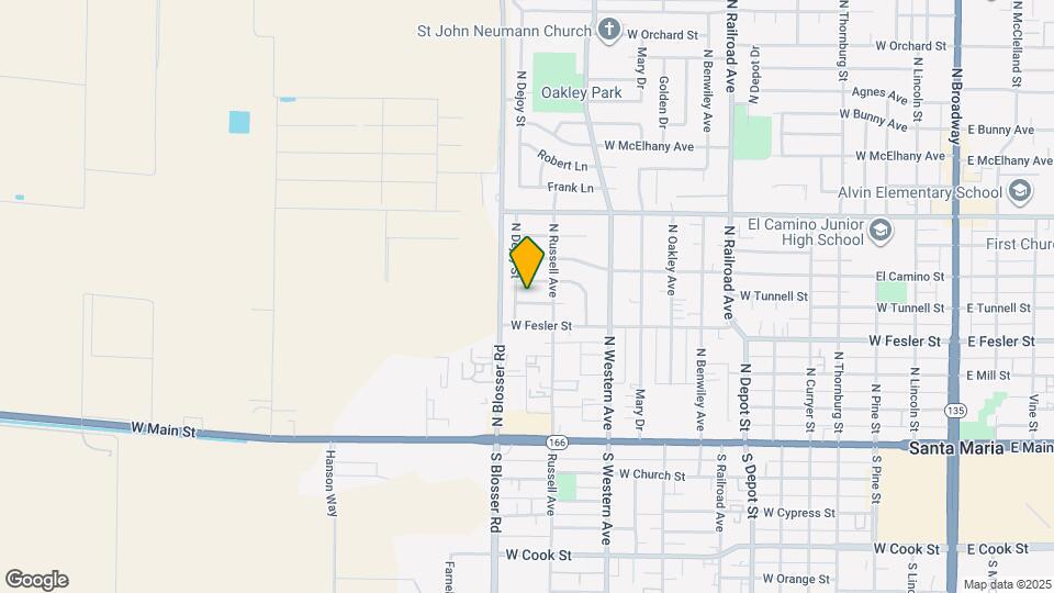 1125 W Tunnell St Map and Location Details