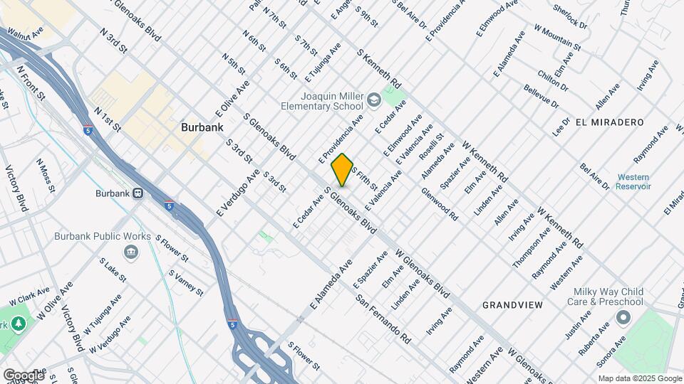 714 S Glenoaks Blvd Map and Location Details