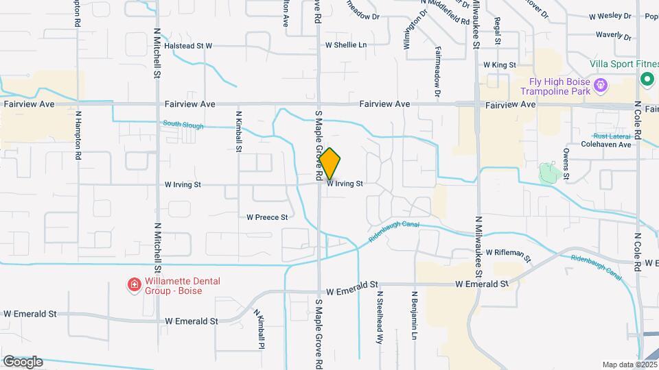 8947 W Irving St Map and Location Details