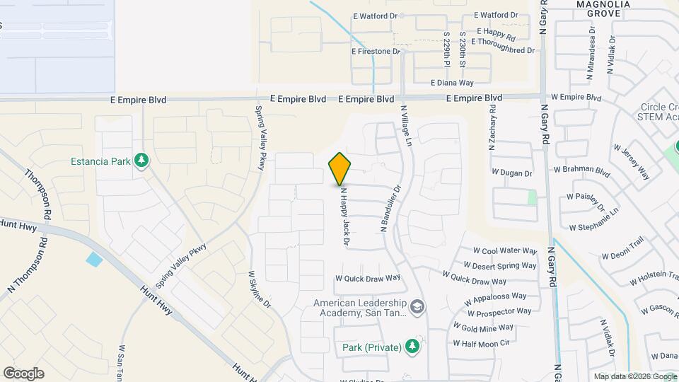 35382 N Happy Jack Dr Mapa y Detalles de la Ubicación