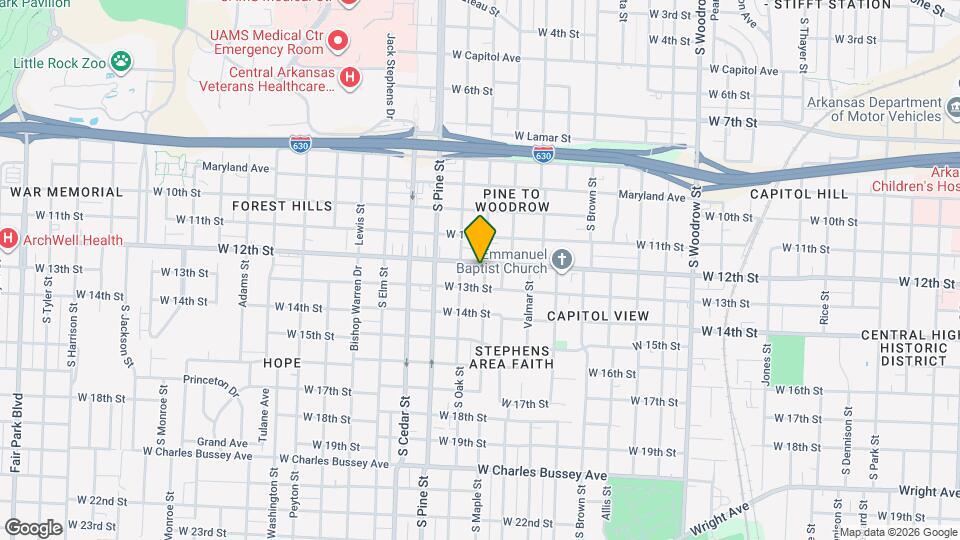 3705 W 12th St Map and Location Details