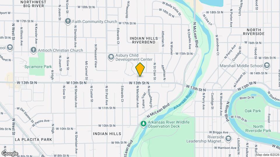 2420 W 13th St N Map and Location Details
