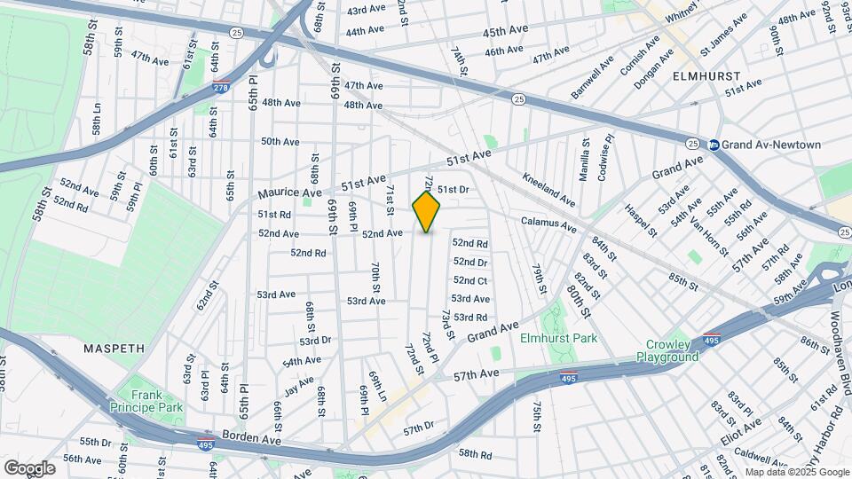 52-12 72nd Pl Map and Location Details