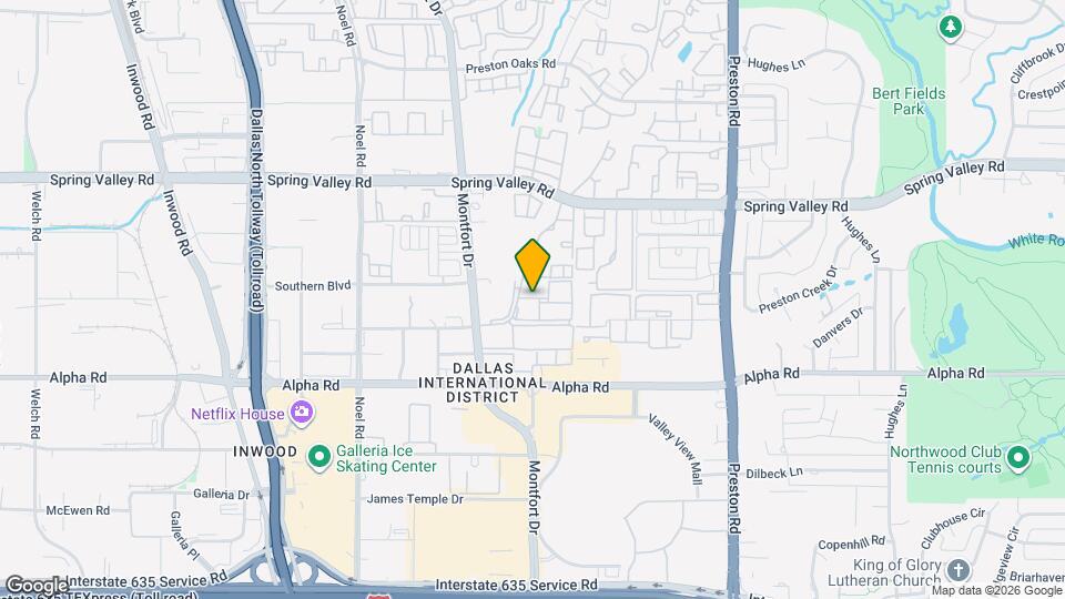 13740 Montfort Dr, Unit 1 Mapa y Detalles de la Ubicación