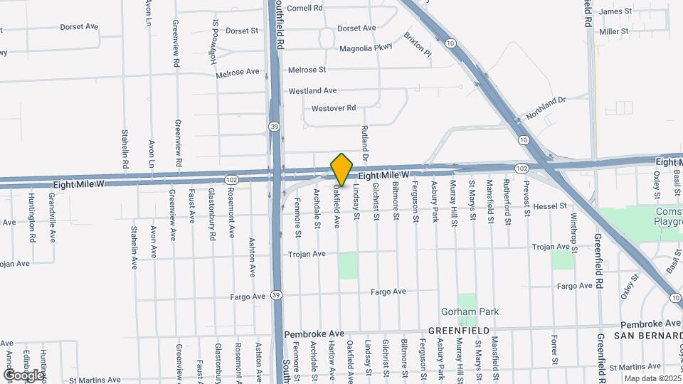 20558 Oakfield Ave Map and Location Details