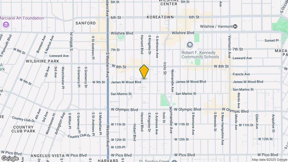 3321 James M Wood Blvd Mapa y Detalles de la Ubicación