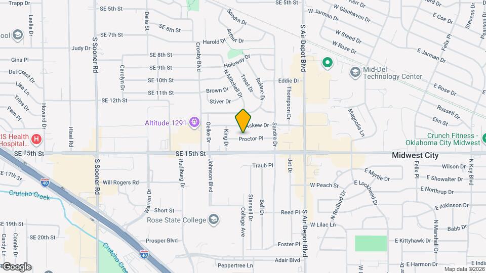 721 Proctor Pl Map and Location Details