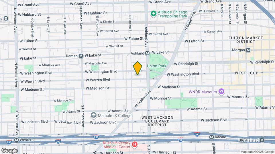 1638 W Warren Blvd Mapa y Detalles de la Ubicación