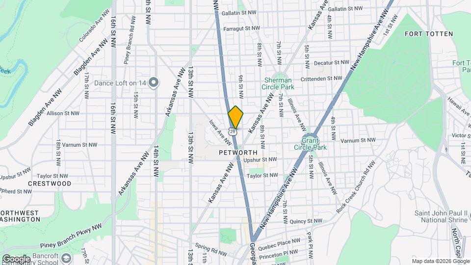 910 Webster St NW Map and Location Details