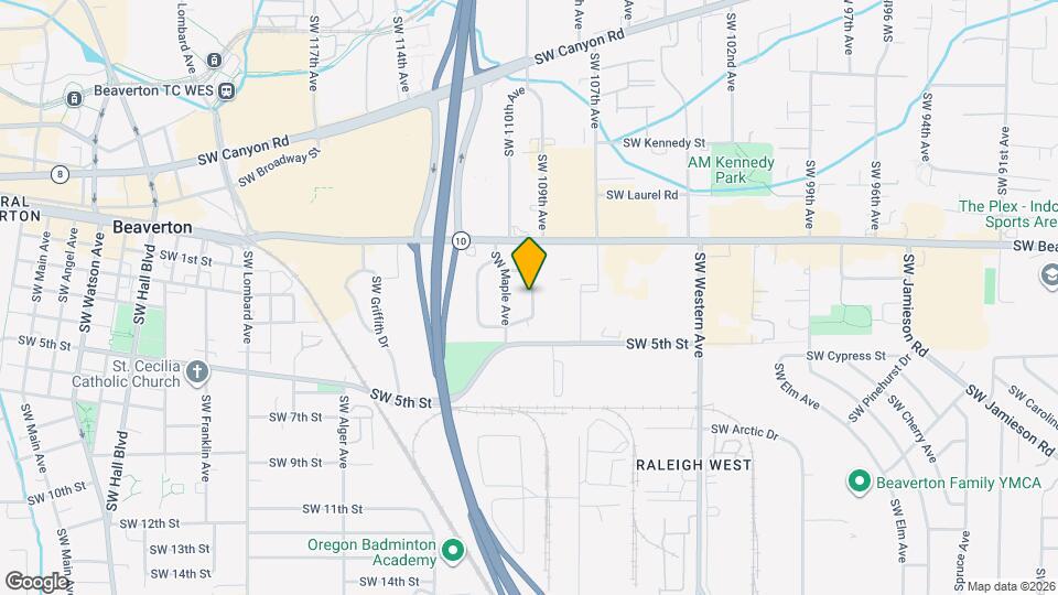 4775 SW Beech Dr Mapa y Detalles de la Ubicación