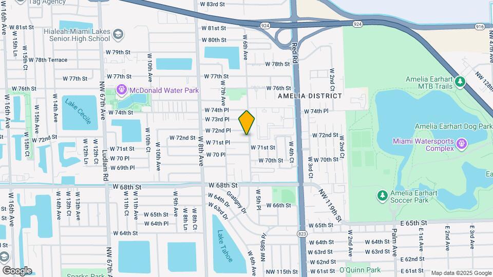 625 W 71st Pl, Unit B1 Mapa y Detalles de la Ubicación