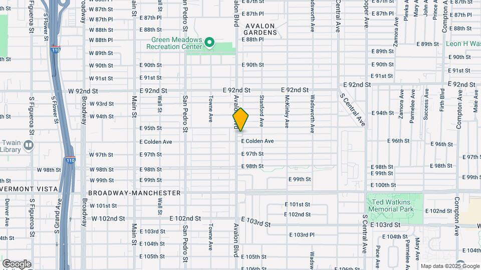 9514-9522 Avalon Blvd Mapa y Detalles de la Ubicación