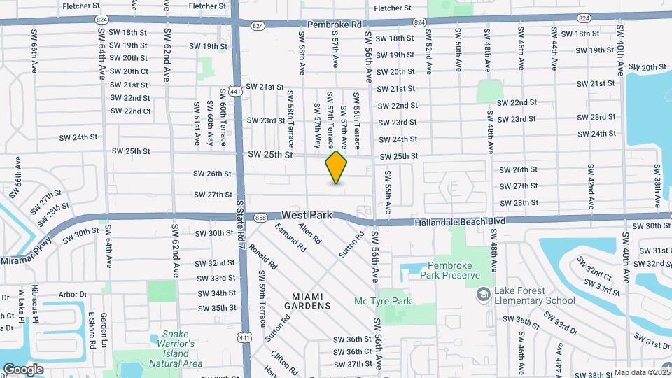 5701 SW 27th St-Unit -2 Map and Location Details