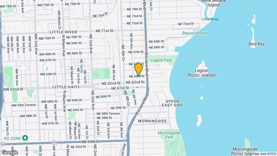 540 NE 63rd St Map and Location Details