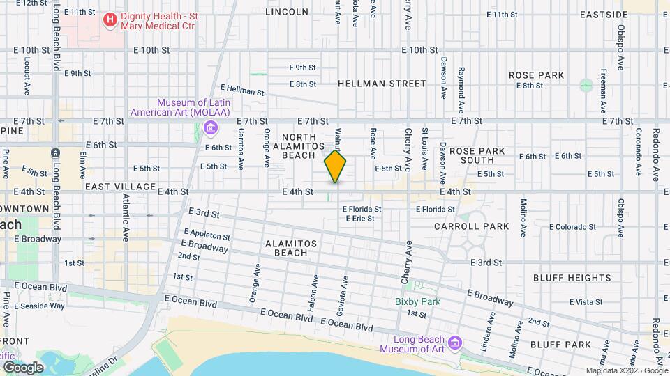 1545 E 4th St Mapa y Detalles de la Ubicación