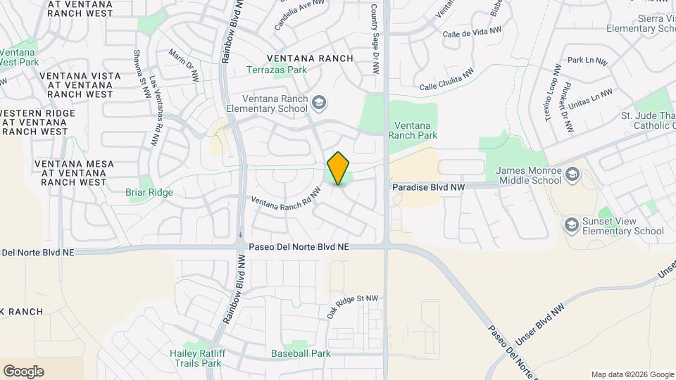 9612 Palomita Ct NW Mapa y Detalles de la Ubicación