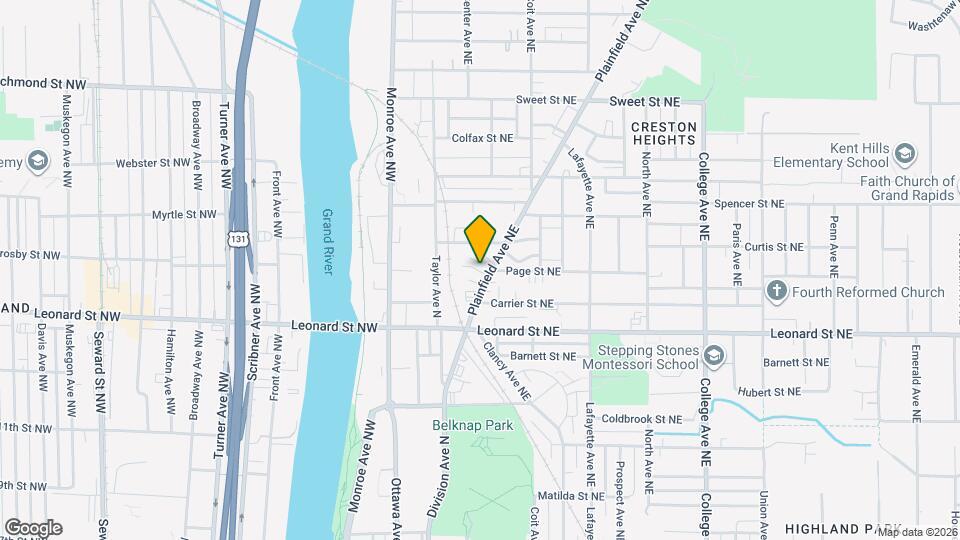 43 Page St NE Map and Location Details