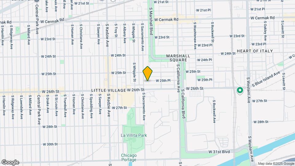 2949 W 25th Pl Map and Location Details