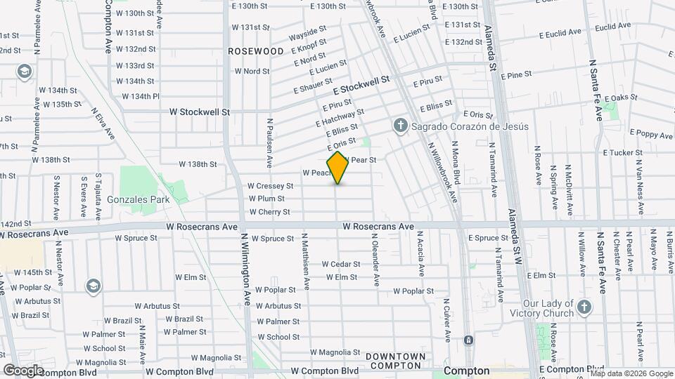 1308 N Aranbe Ave Map and Location Details