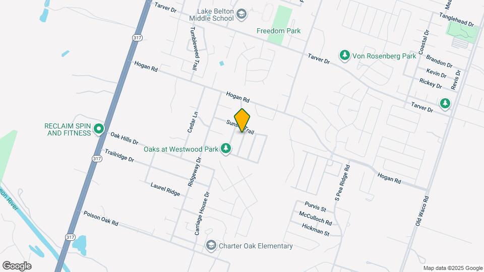 1614 Twisted Oak Dr Map and Location Details
