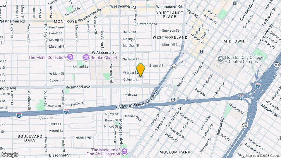 720 Colquitt St, Unit B Mapa y Detalles de la Ubicación
