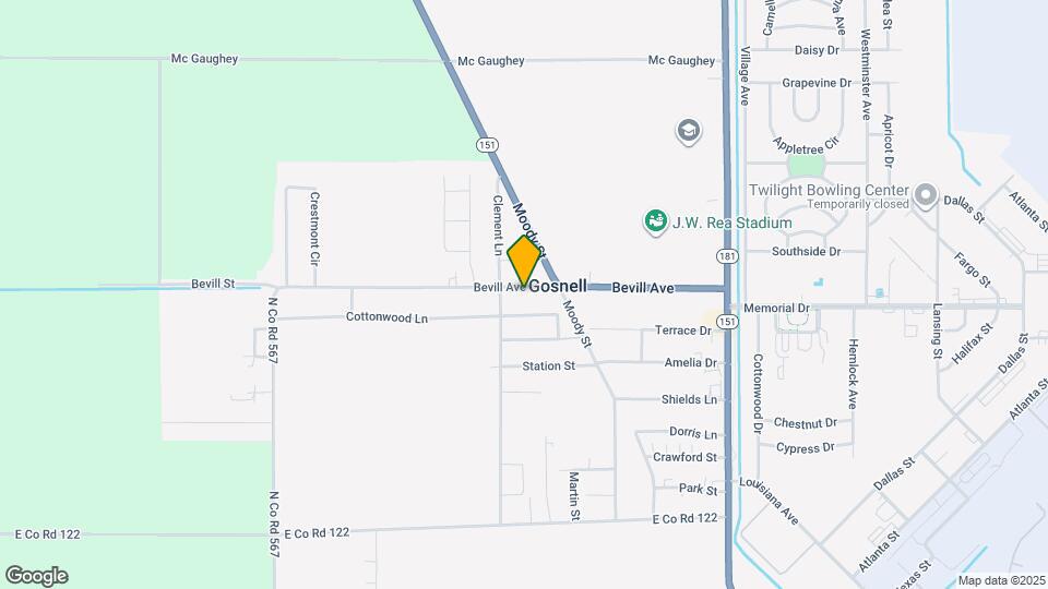 219 Bevill Ave Map and Location Details