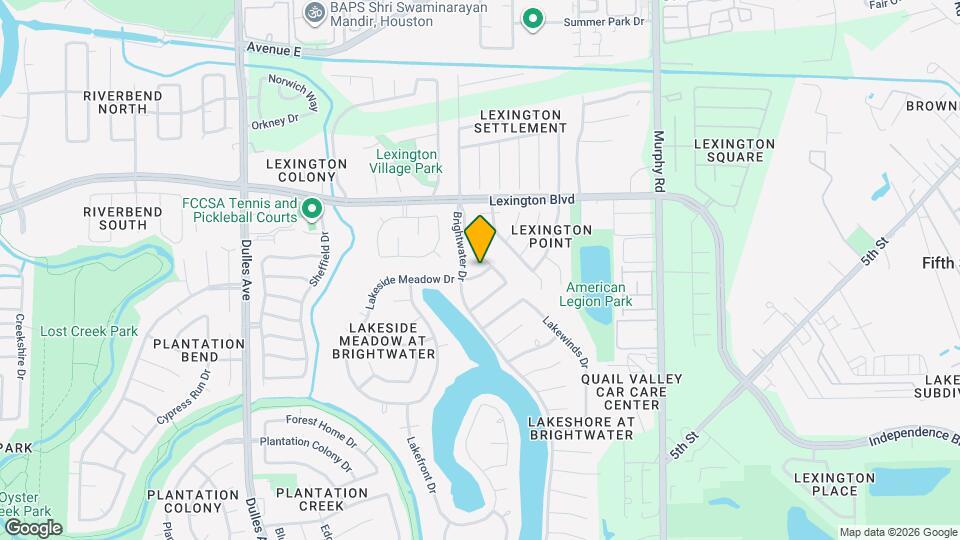 4306 Lakeside Meadow Dr Map and Location Details