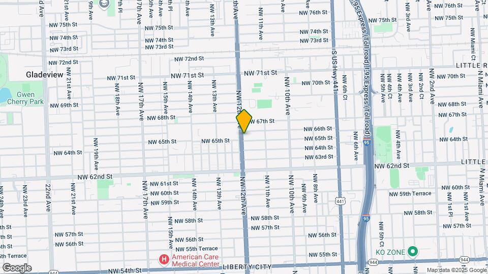 6511 NW 12th Ave Map and Location Details