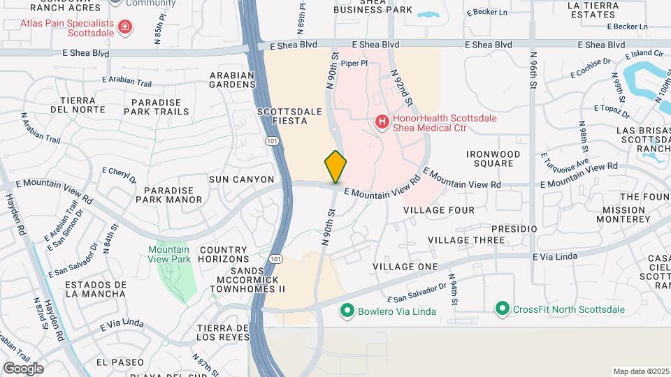 1007-9705 E Mountain View Rd Mapa y Detalles de la Ubicación
