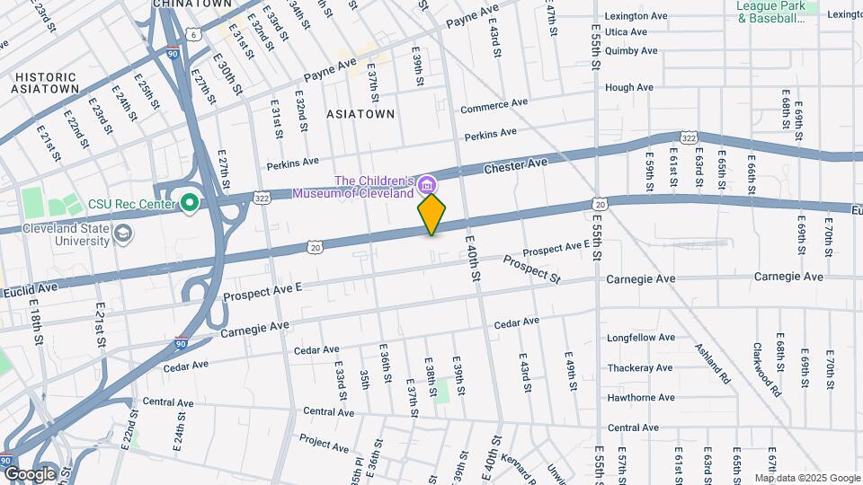 3800 Euclid Ave Map and Location Details