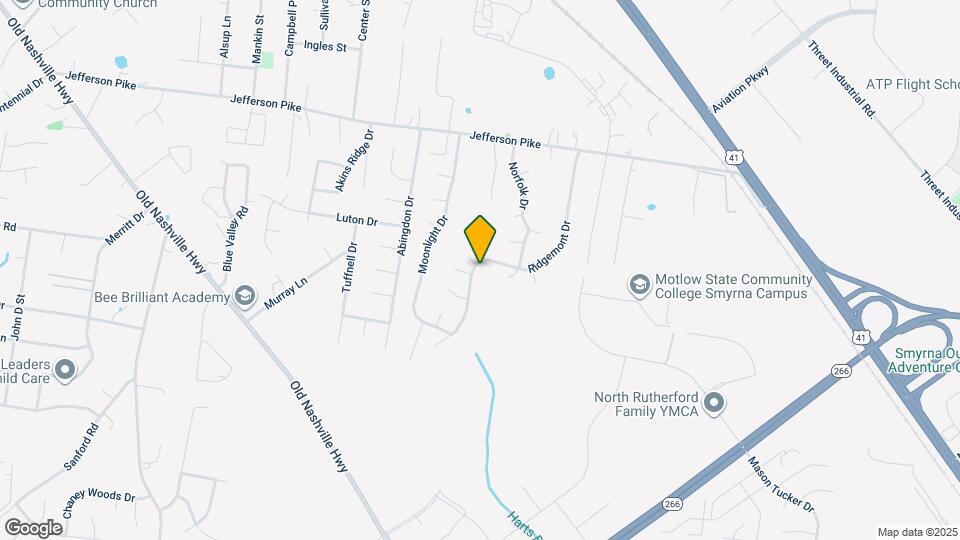 1551 Ridgemont Dr Map and Location Details