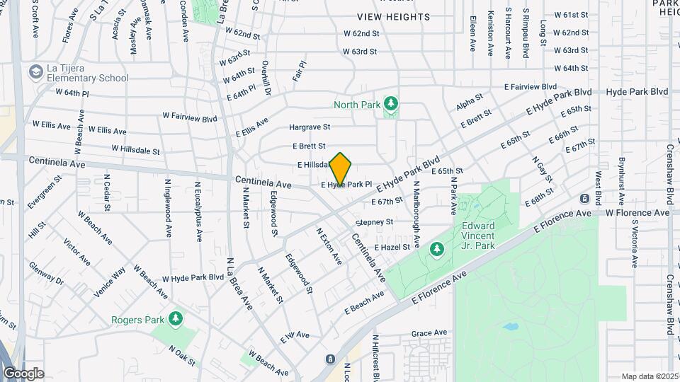 542 Hyde Park Pl Map and Location Details