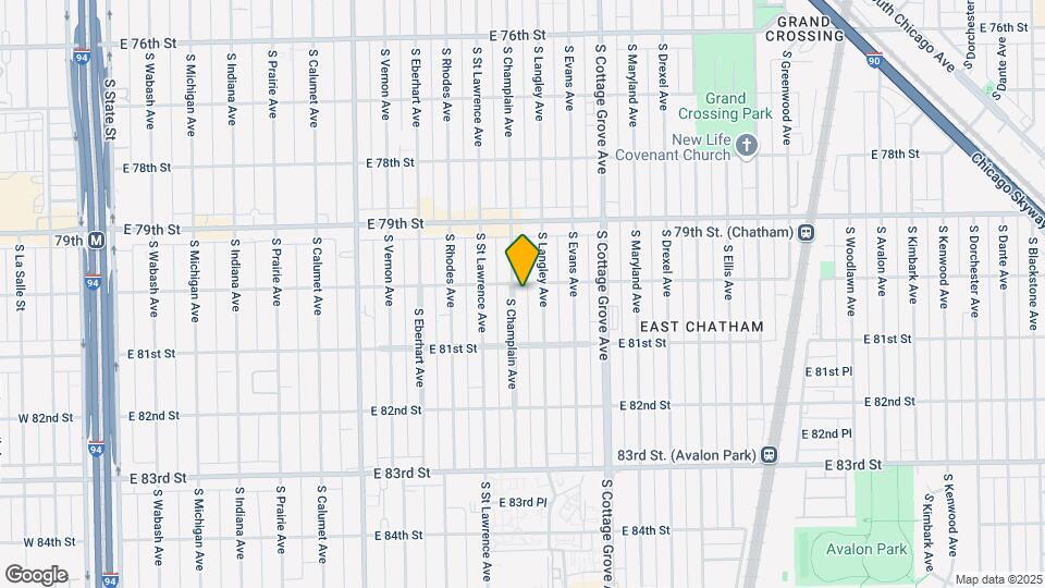 8005-07 S Champlain Ave Chicago IL Map and Location Details