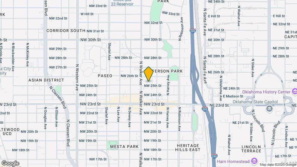 421 NW 25th St Map and Location Details