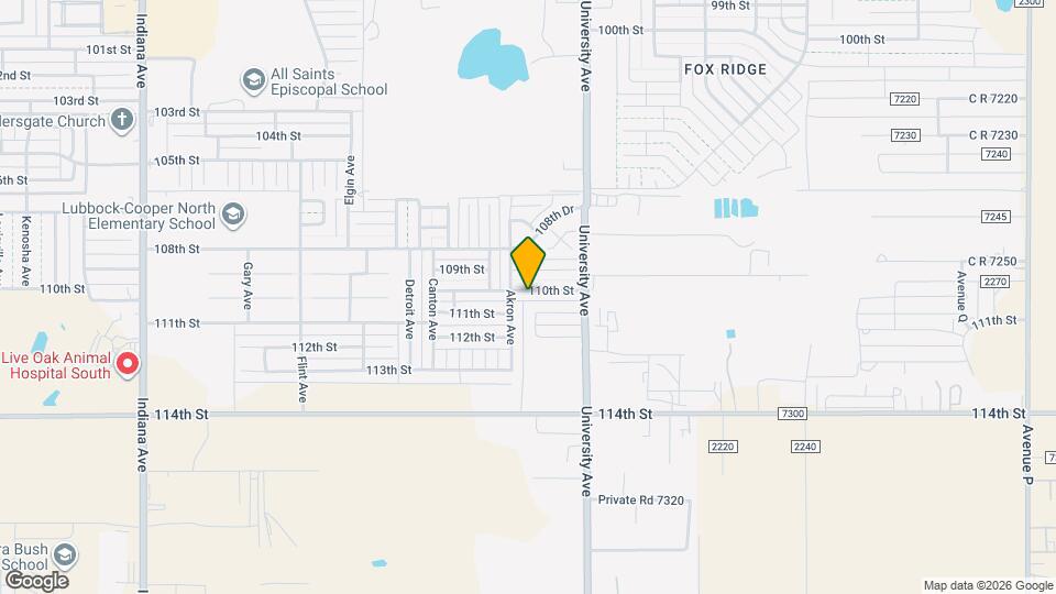 2525 110th St Map and Location Details