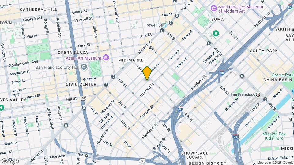 617 Natoma St Map and Location Details