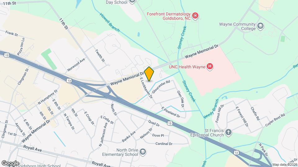 101 E Lockhaven Dr Map and Location Details