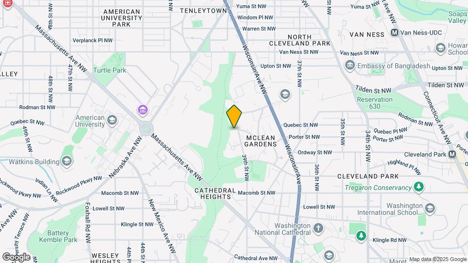 3640 39th St NW Map and Location Details