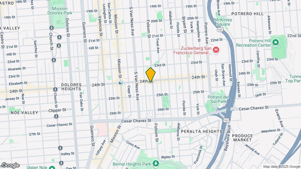 2820 Folsom St Mapa y Detalles de la Ubicación