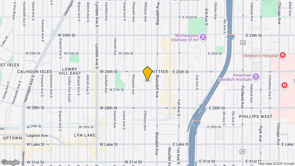 2633 Pillsbury Ave S, Unit 1 Mapa y Detalles de la Ubicación