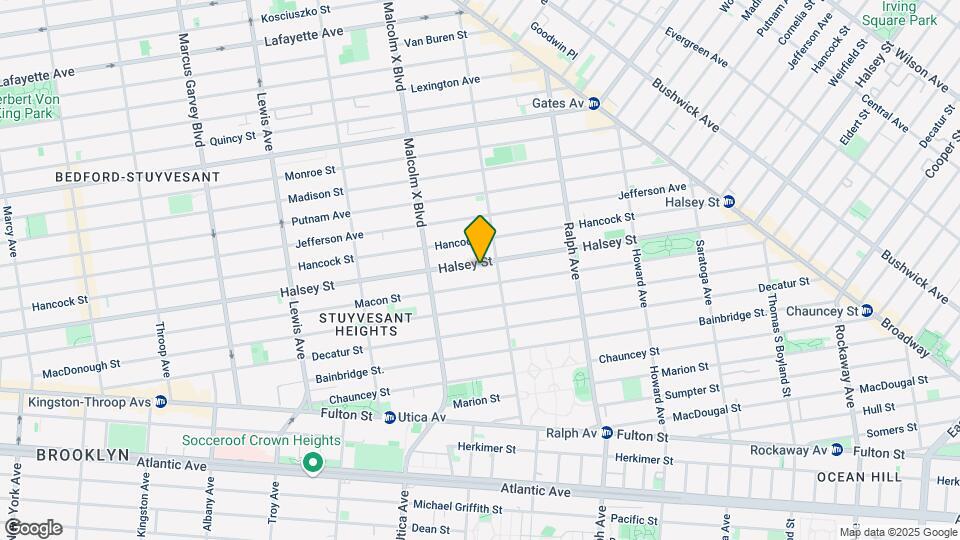 668 Halsey St, Unit 1 Map and Location Details