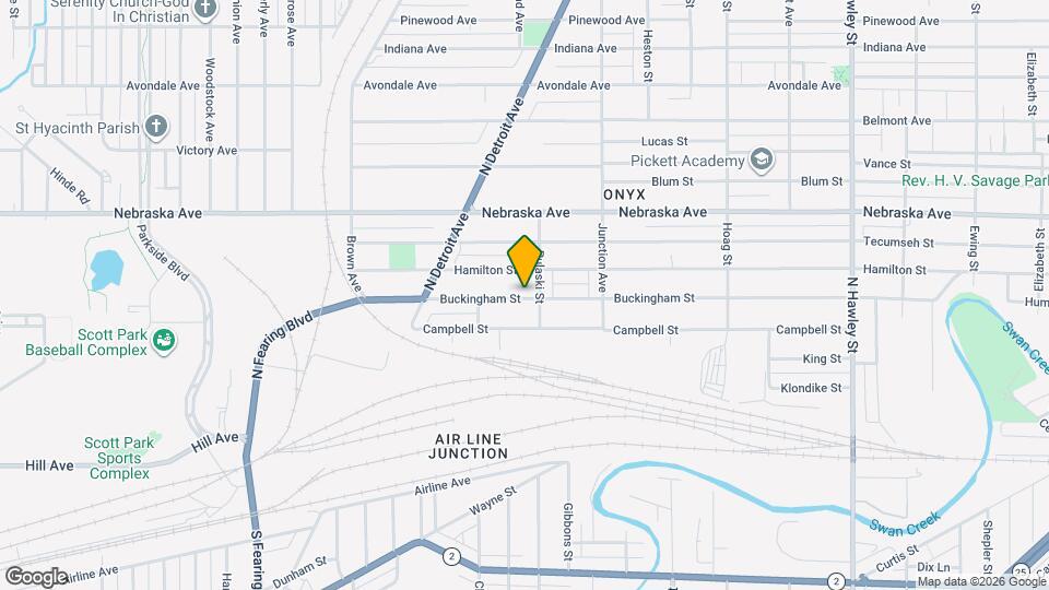 1518 Buckingham St Map and Location Details