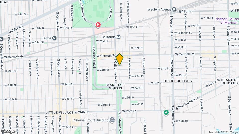 2744 W 23rd St Map and Location Details