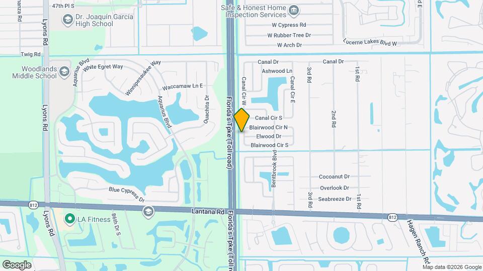 7854 W Blairwood Cir Mapa y Detalles de la Ubicación