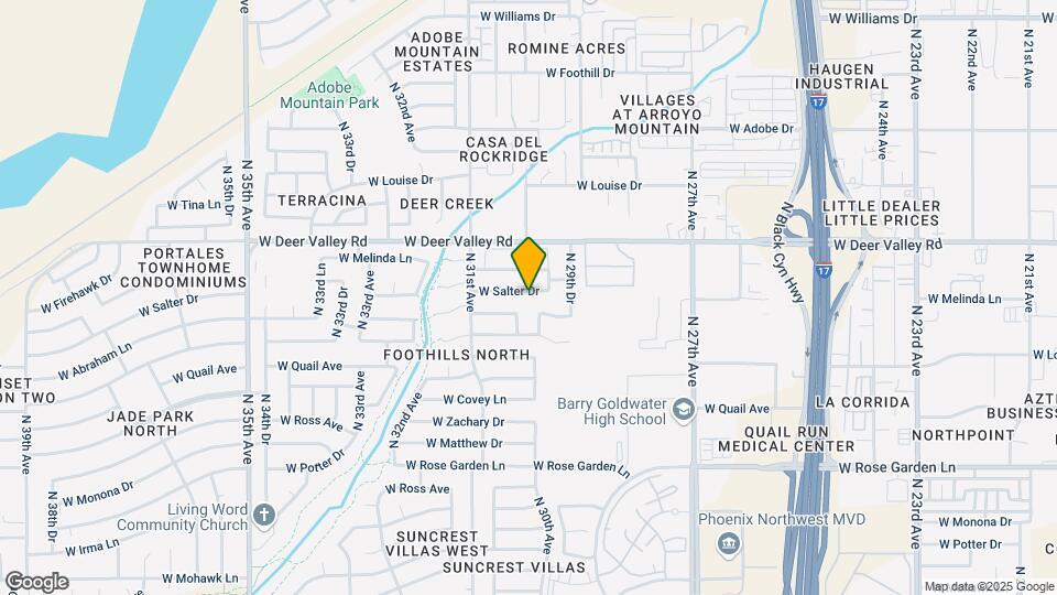 3025 W Salter Dr Map and Location Details