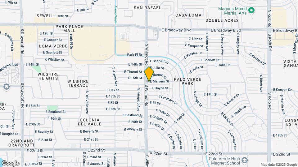 6302 E Malvern St Map and Location Details
