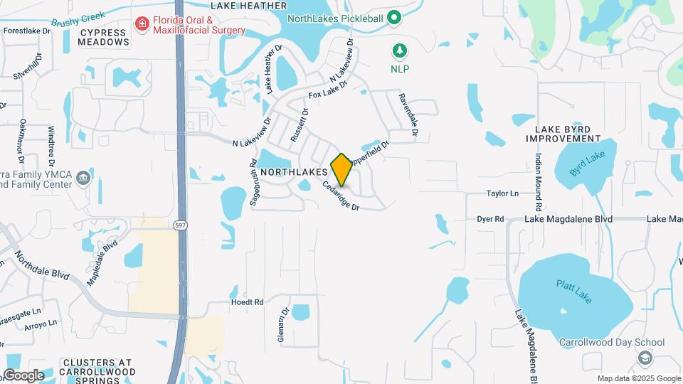 2911 Cedaridge Dr Map and Location Details