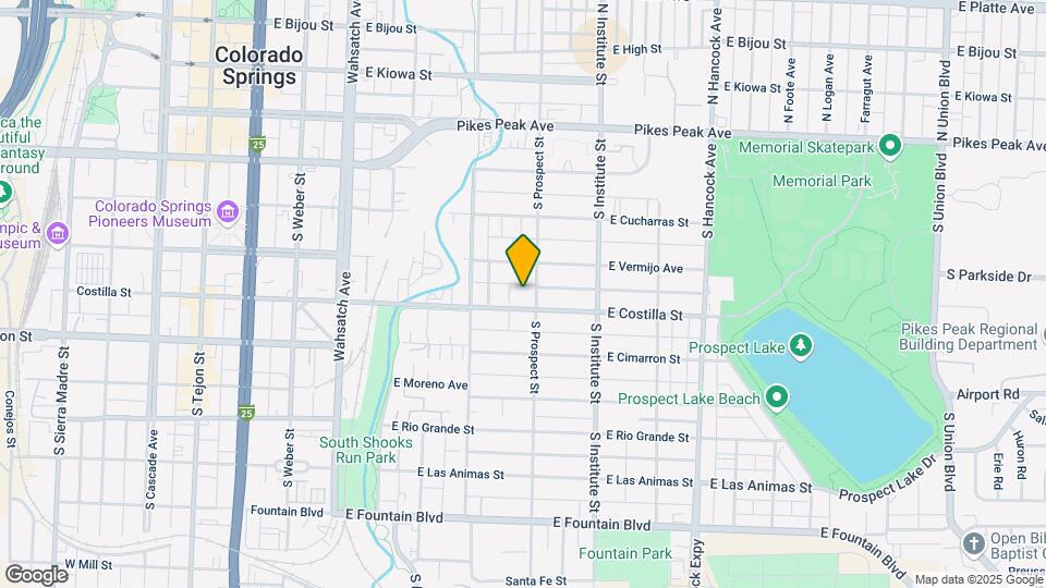 744 E Costilla St Map and Location Details