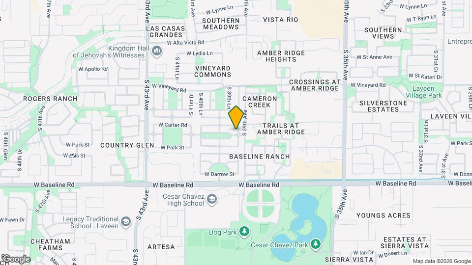 7218 S 39th Dr Map and Location Details