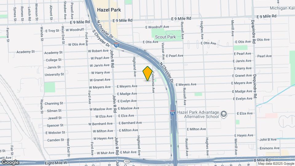 621 E Meyers Ave Map and Location Details